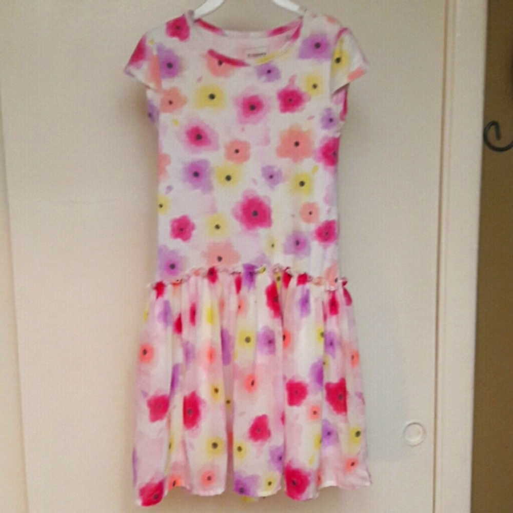 Sonoma Girls 6X Colorful Floral Dress